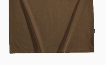 [WHOLESALE ONLY - CONTACT TO ORDER] Men's Clean Fit Heavyweight 100% Combed Cotton Drop-Shoulder T-Shirt with Script Embroidery (Mocha Brown) [AW-322]