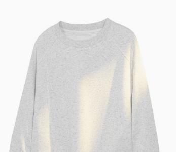 [WHOLESALE ONLY - CONTACT TO ORDER] Men's Heavyweight 75% Cotton Raglan Panel Seam Crewneck Sweatshirt (Oatmeal Heather Grey) [AW-426]