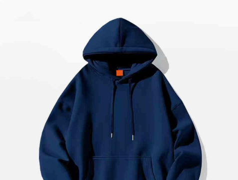 [WHOLESALE ONLY - CONTACT TO ORDER] Unisex Heavyweight 70% Cotton Oversized Drop-Shoulder Pullover Hoodie with Kangaroo Pocket (Deep Navy Blue) [AW-385]