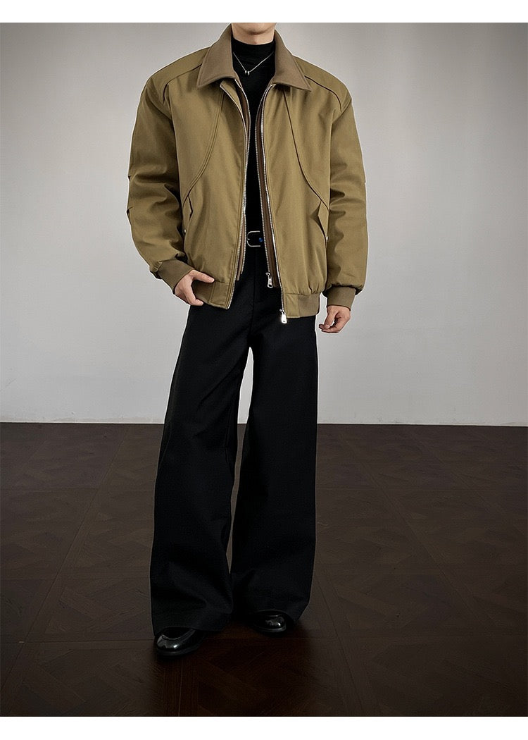 Vintage Patchwork Double-Zip Padded Jacket [DROP2-003]