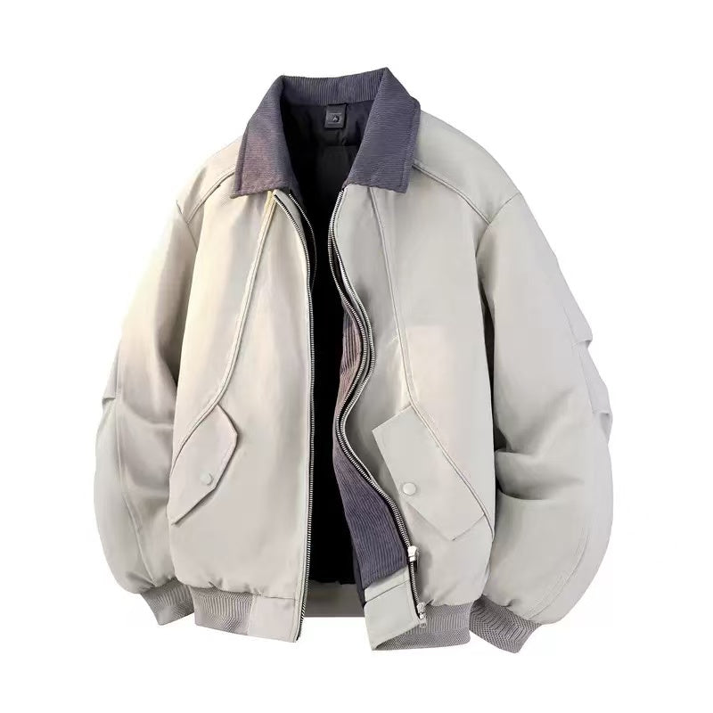 Vintage Patchwork Double-Zip Padded Jacket [DROP2-003]