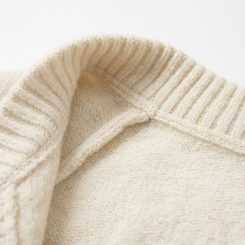 [WHOLESALE ONLY - CONTACT TO ORDER] Women's Chunky Knit Hooded Oversized Button Cardigan Sweater with Contrast Buttons & Dual Patch Pockets (Warm Oatmeal Cream) [AW-199]