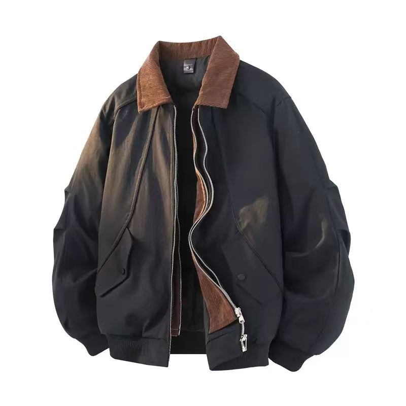 Vintage Patchwork Double-Zip Padded Jacket [DROP2-003]