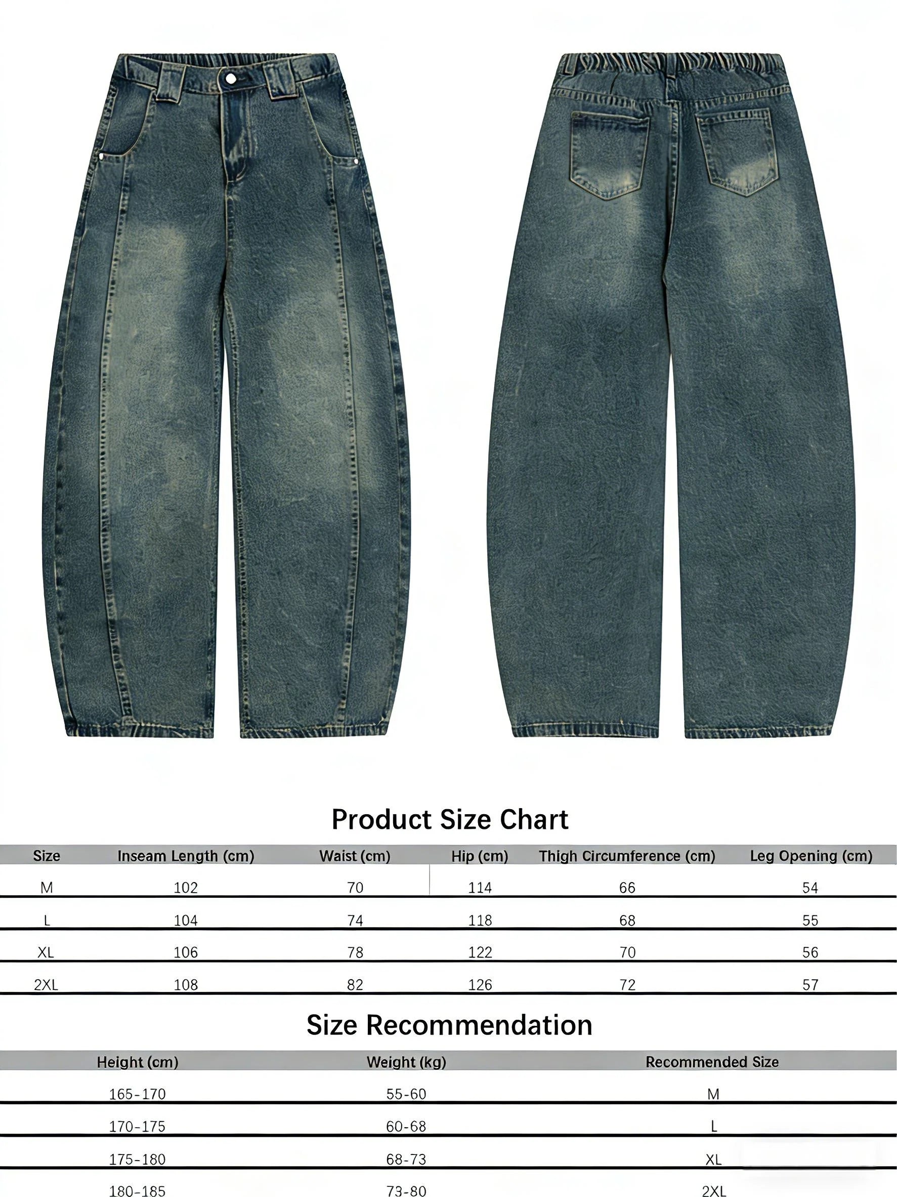 WASHED SABER-CUT JEANS [DROP2-010]