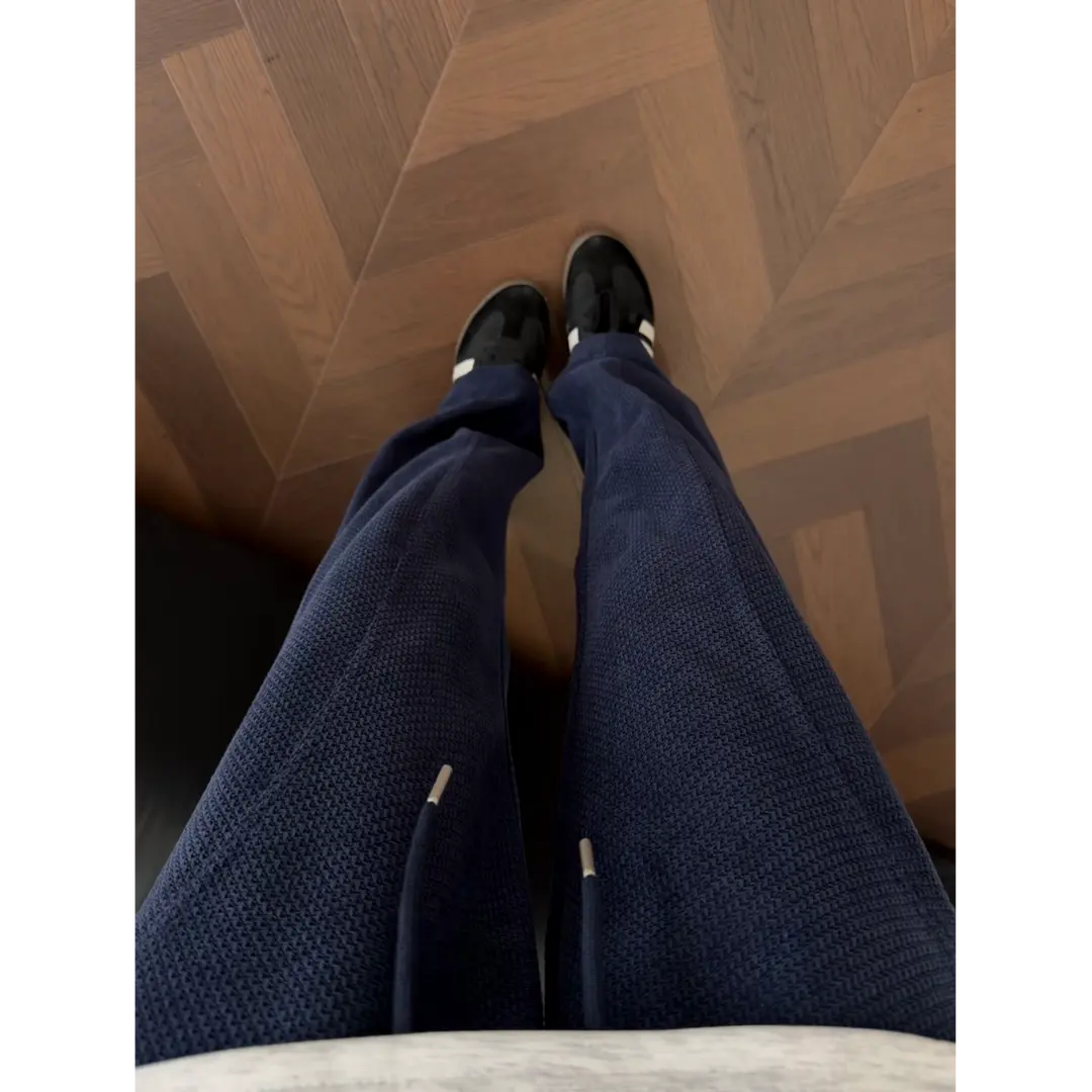 Men’s Breathable Casual Pants, Textured Plaid Loose Fit Trousers, Lightweight Summer Long Pants[NA-020]