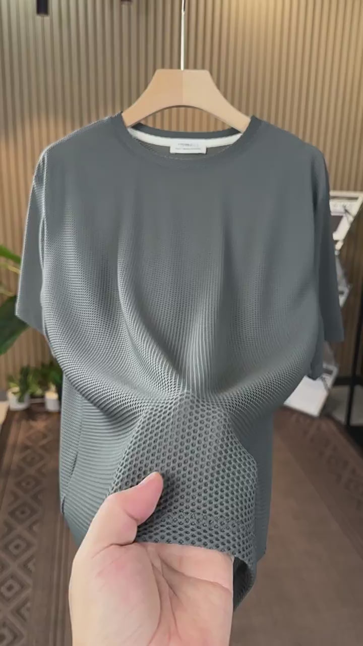 Men’s Breathable Mesh T-Shirt – Cooling Quick-Dry Summer Performance Tee[NA-008]