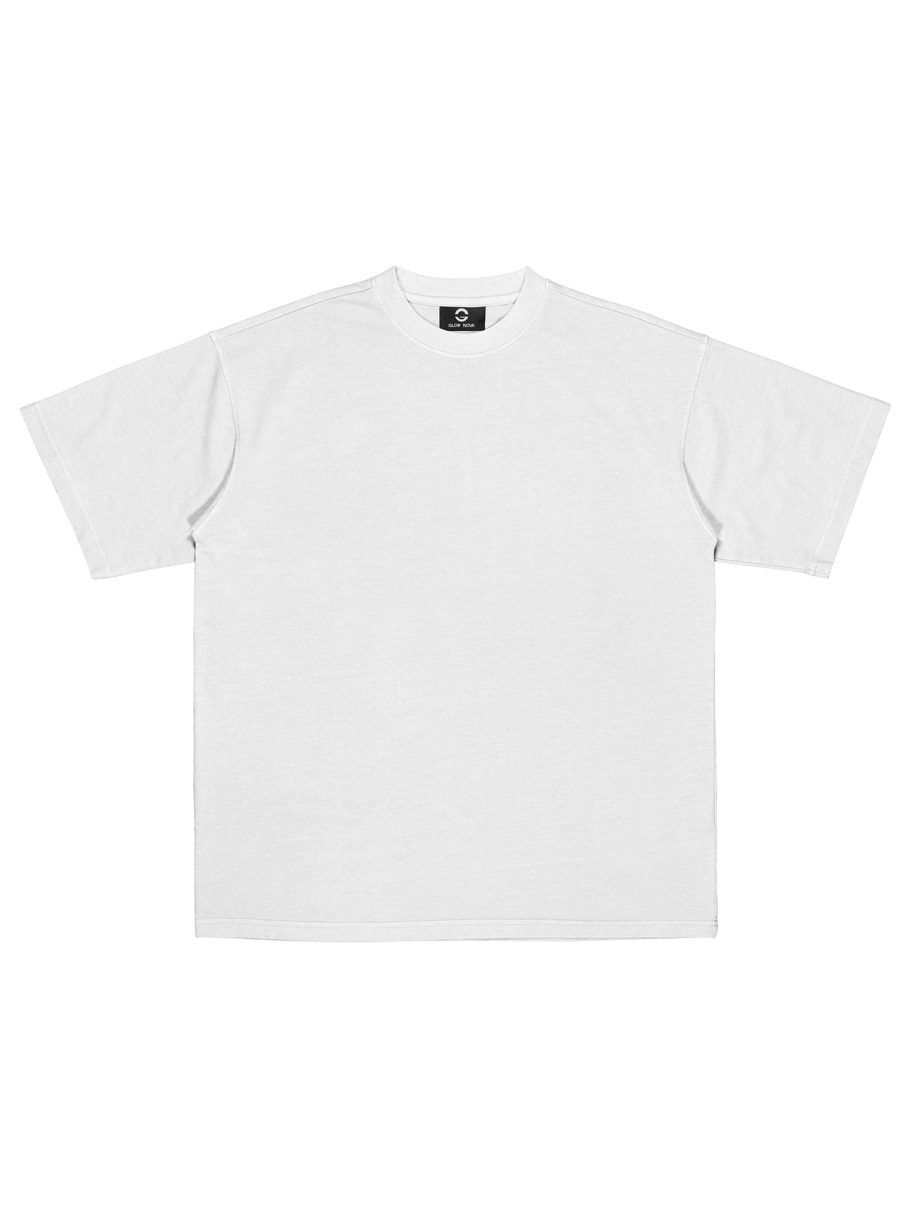 White t-shirt on a white background Front