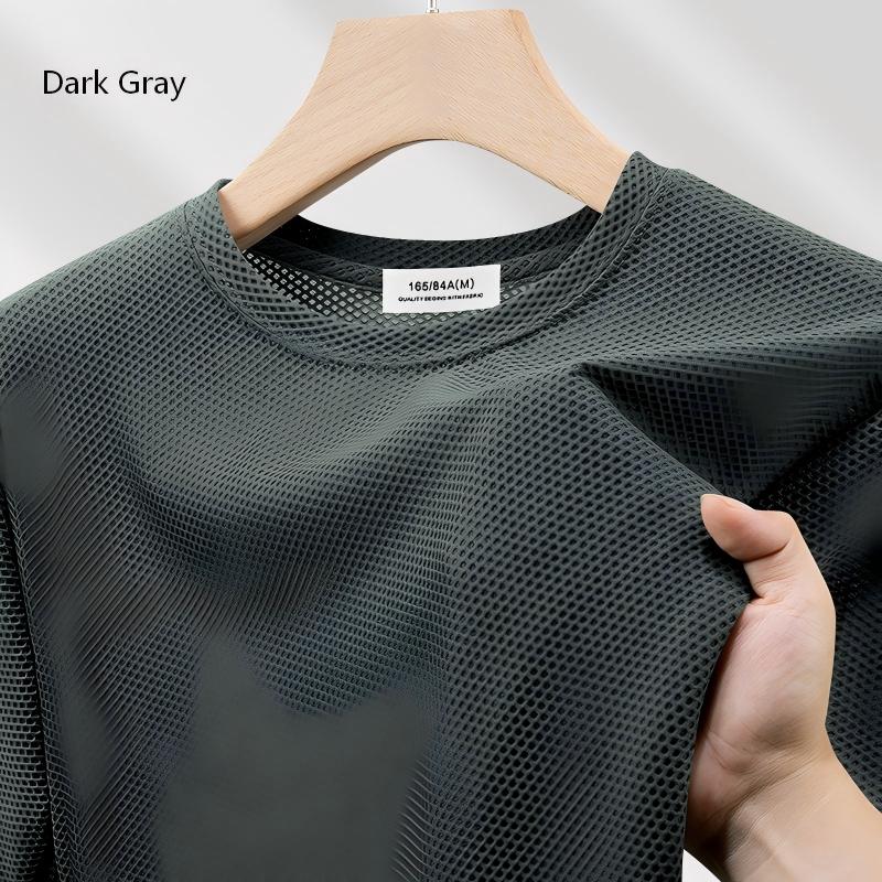 Men’s Breathable Mesh T-Shirt – Cooling Quick-Dry Summer Performance Tee[NA-008]