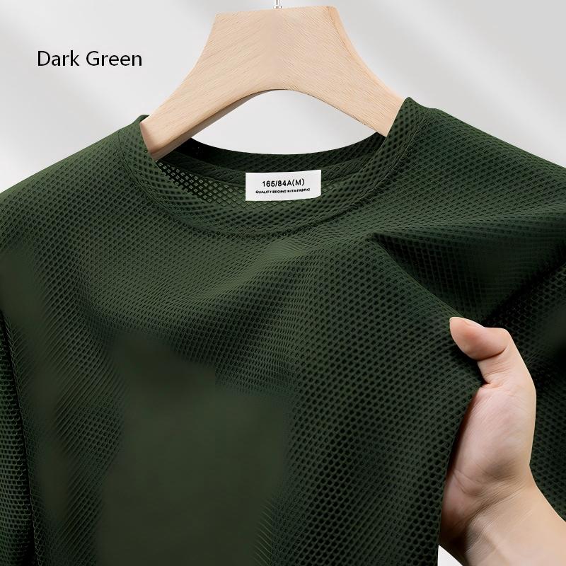 Men’s Breathable Mesh T-Shirt – Cooling Quick-Dry Summer Performance Tee[NA-008]